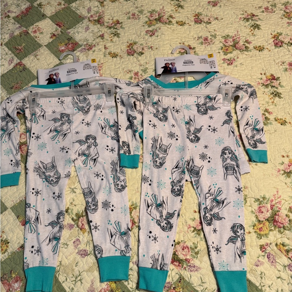 Disney Frozen 2 Pajama Sets and with Soft 100% Cotton Comfort Size 3T